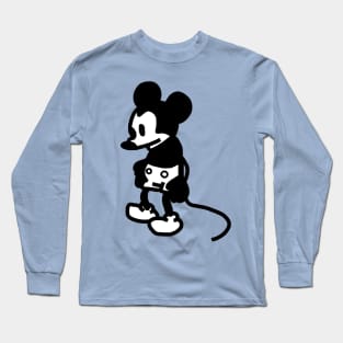 Sad Mouse and Steamboat Willie 1928 Long Sleeve T-Shirt